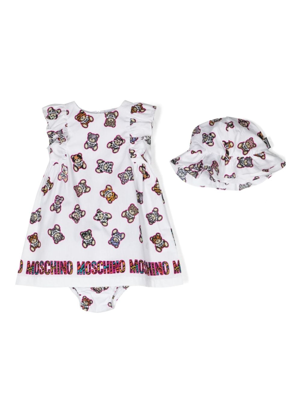 ABBIGLIAMENTO COMPLETO MOSCHINO BABY MDY013 LLB33 83533